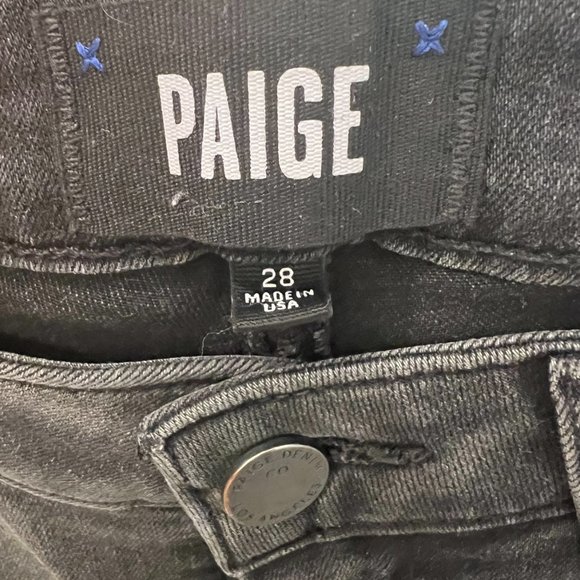 Paige Verdugo Skinny Jean in Dark Grey Size 28 - Picture 5 of 5